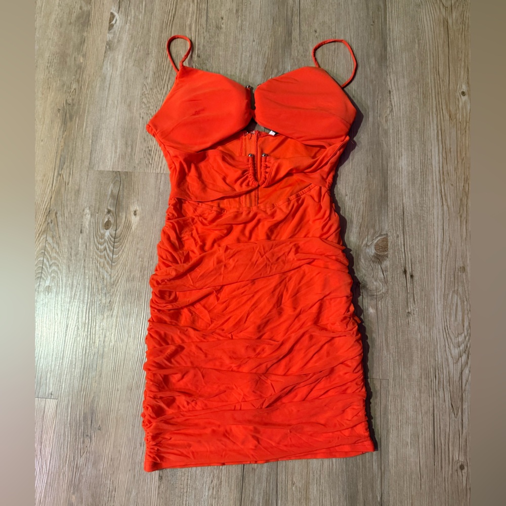 Fashion Nova Gabriella Ruched Mini Dress